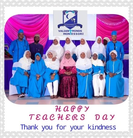 Valiantminds Montessori School - Teachers day image